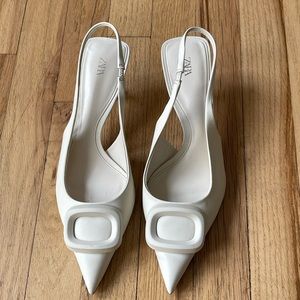Zara Slingback Kitten Heels